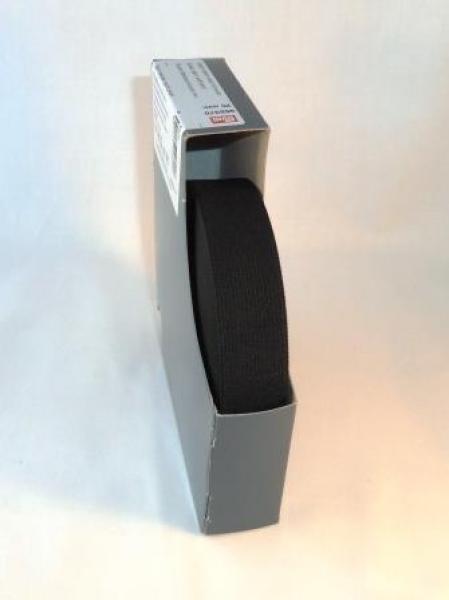 Prym Gummiband 25mm glatt schwarz